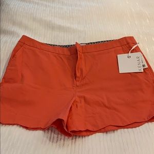 Bright orange shorts